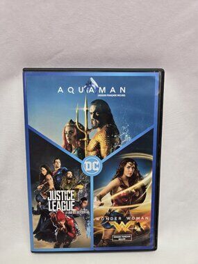 Wonder Woman / Justice League / Aquaman (DC) (DVD) Hero Flicks 3 Pack DVDS